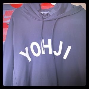 Y3 Yohji Yamamoto Letters Hoodie. XXL and XL